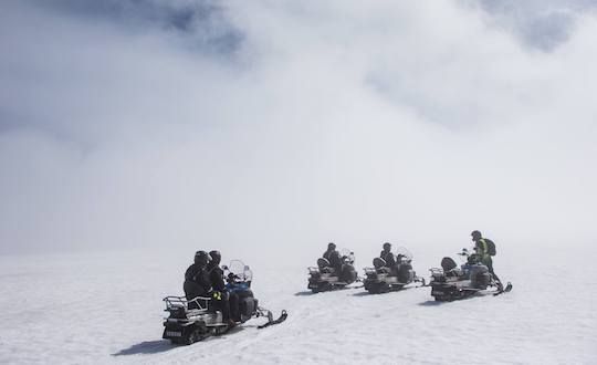 Meet Us At Gullfoss For A Snowmobile Tour