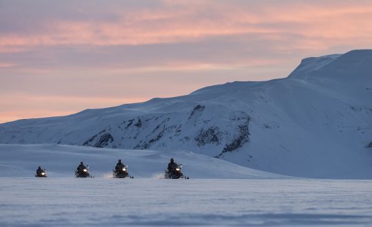 Snowmobile in Iceland